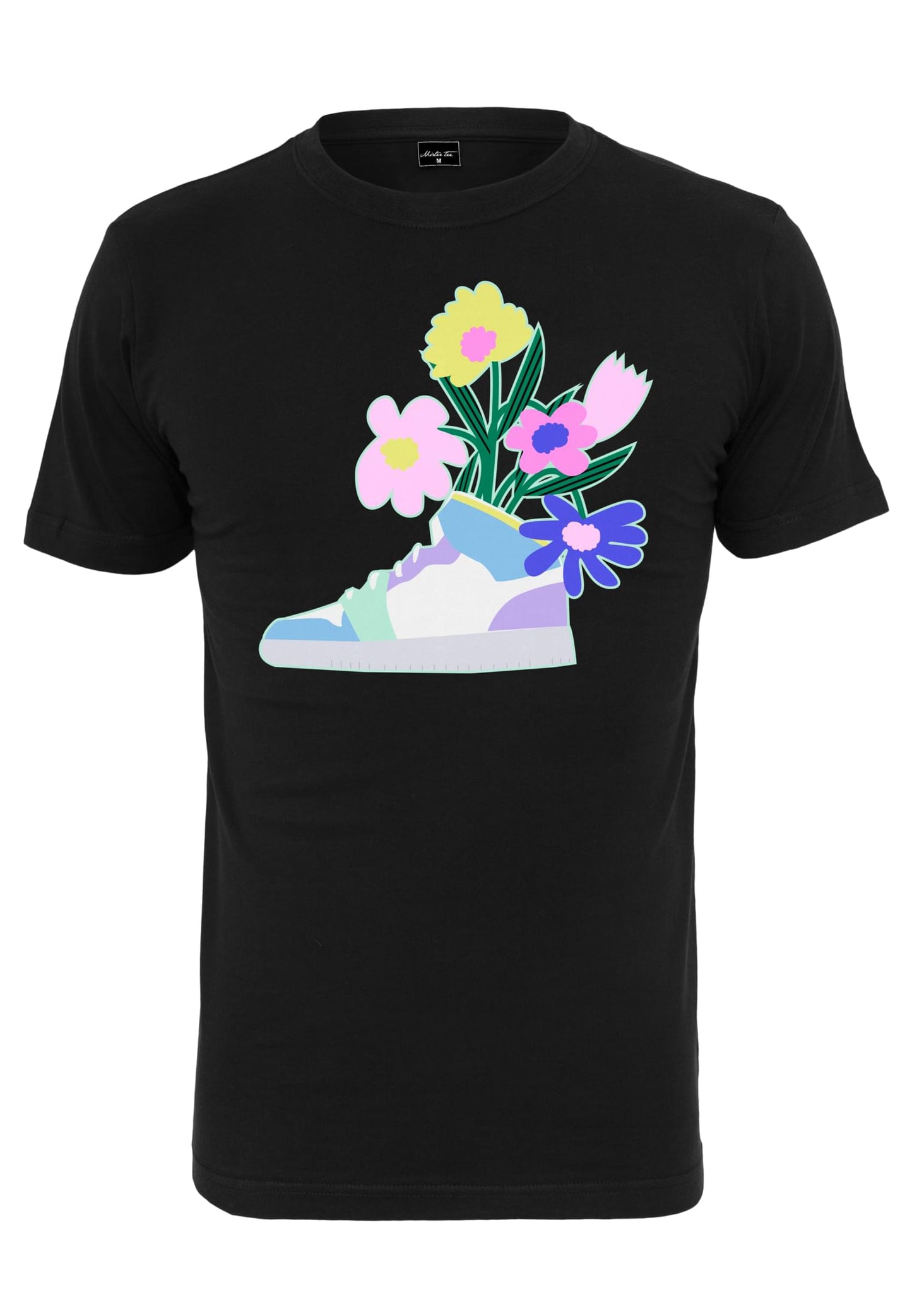 Mister Tee Damen Flower Sneaker T-Shirt