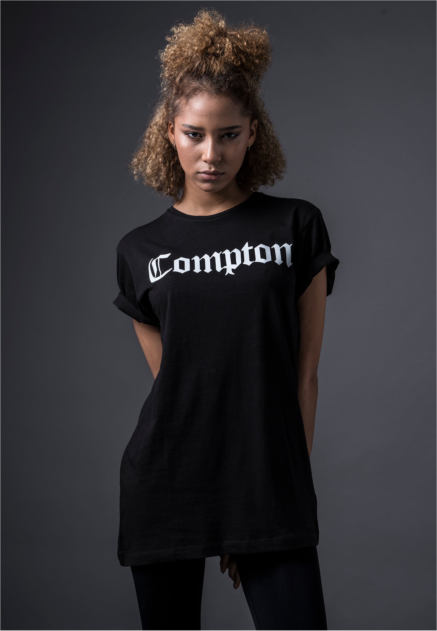 Compton Herren T-Shirt 90s Hip Hop