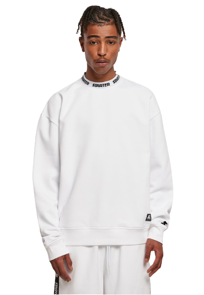 Starter Jaquard Rib Sweater in weiß