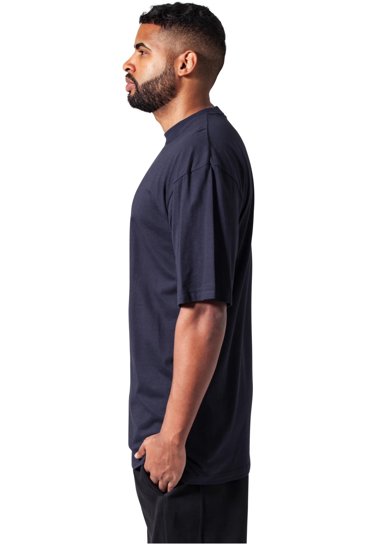 Urban Classics Tall T-Shirt Baggy / Loose Fit in Navy Blau