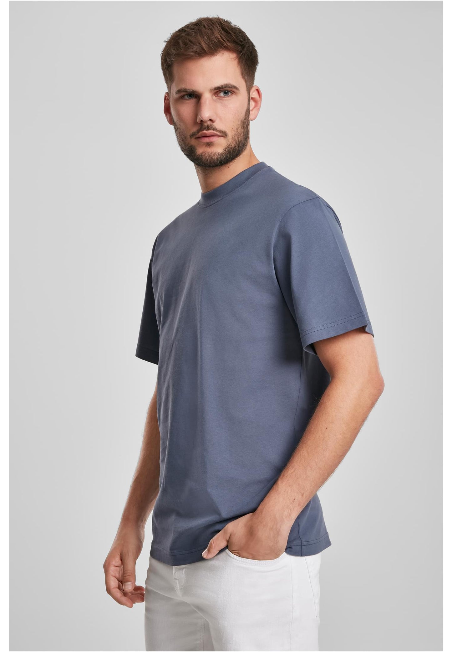Urban Classics Tall T-Shirt Baggy / Loose Fit in Vintageblue