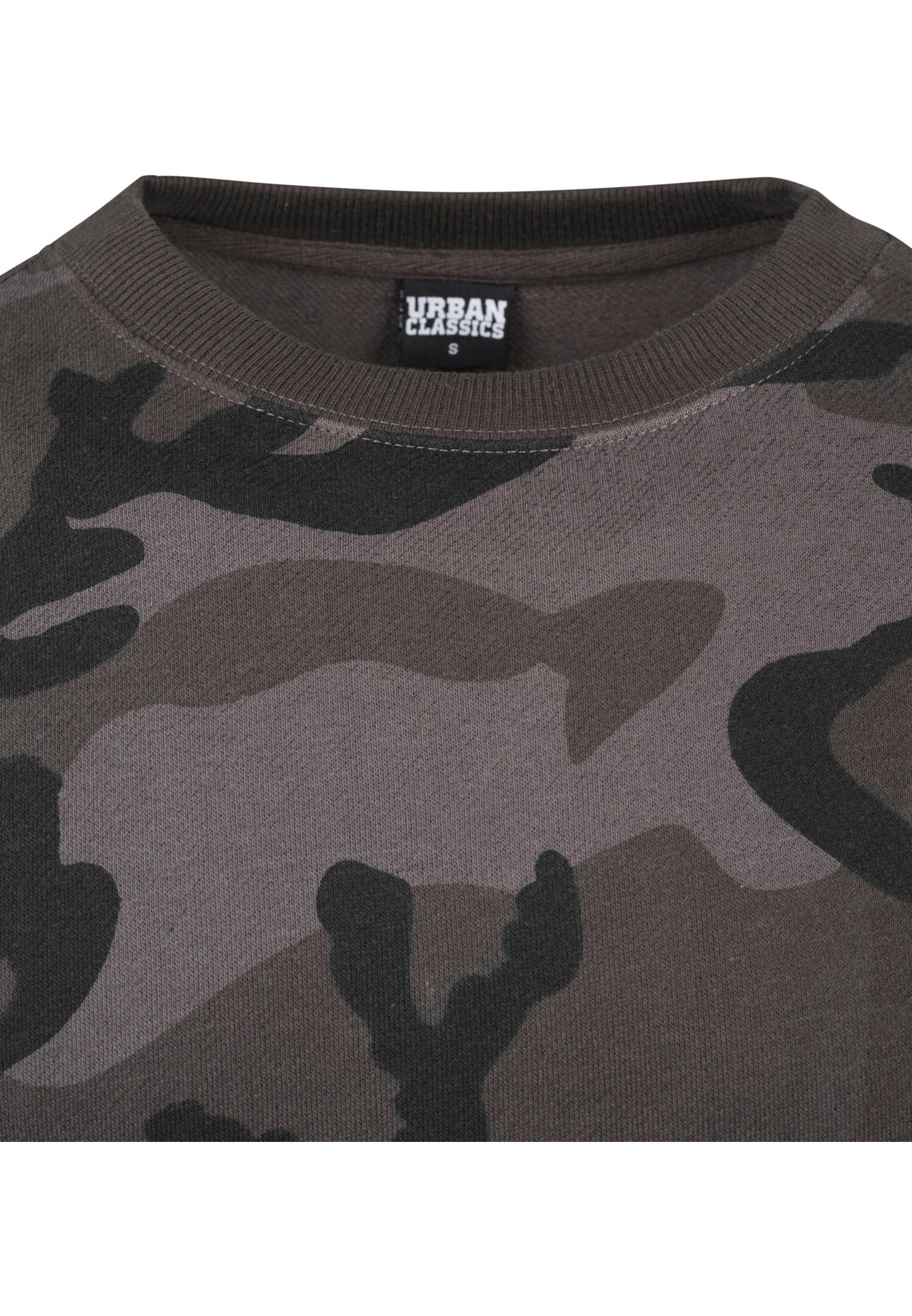 Urban Classics Camo Sweater in Dark Camo