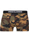 Urban Classics 2-Pack Camo Boxer Shorts in Woodcamo + Darkcamo