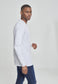 Urban Classics Basic Henley L/S T-Shirt in Weiß