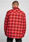 Urban Classics Plaid Quilted Shirt Jacke in Rot