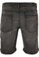 Urban Classics Relaxed Fit Jeans Shorts in Real Black Washed