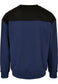 Urban Classics Upper Block Sweater in Schwarz / Blau