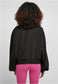 Urban Classics Damen Oversized Triangle Sweater Neck in Schwarz