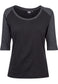 Urban Classics Damen 3/4 Contrast Raglan T-Shirt in Charcoal