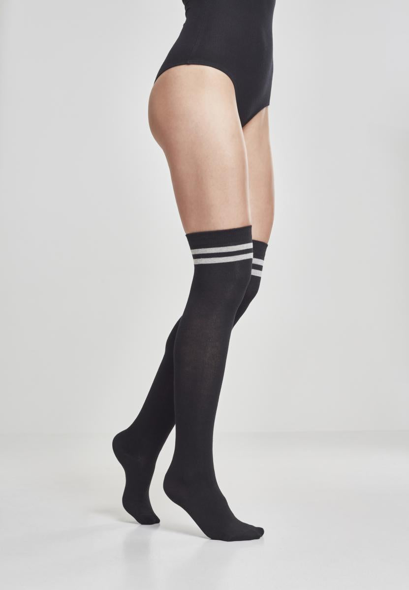 Urban Classics Damen Overknee Socken 2-Pack