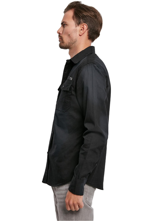 Brandit men's jeans shirt Hardee in black