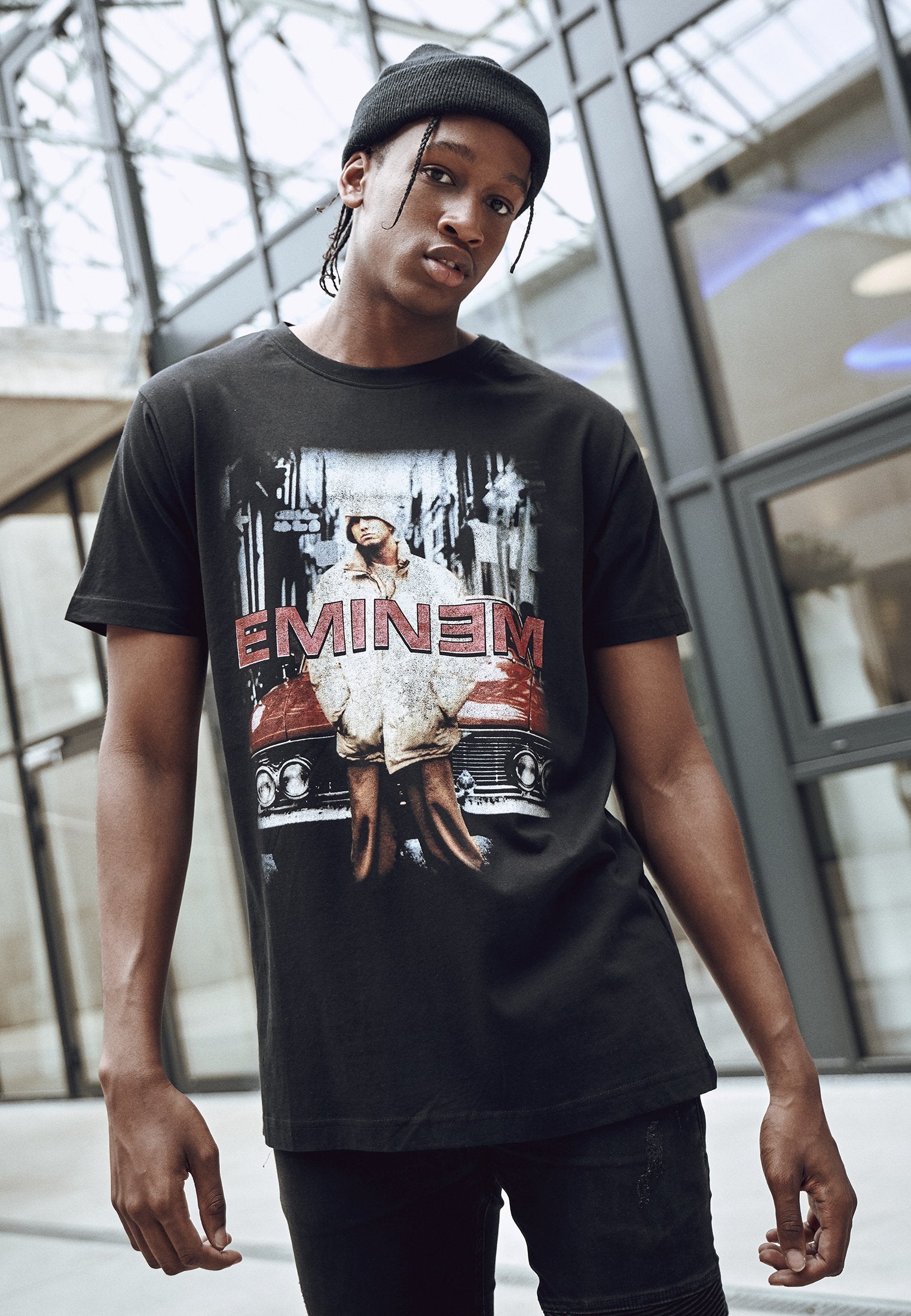 Eminem Retro Car T-Shirt-Street-& Sportswear Aurich - Shirts & Tops