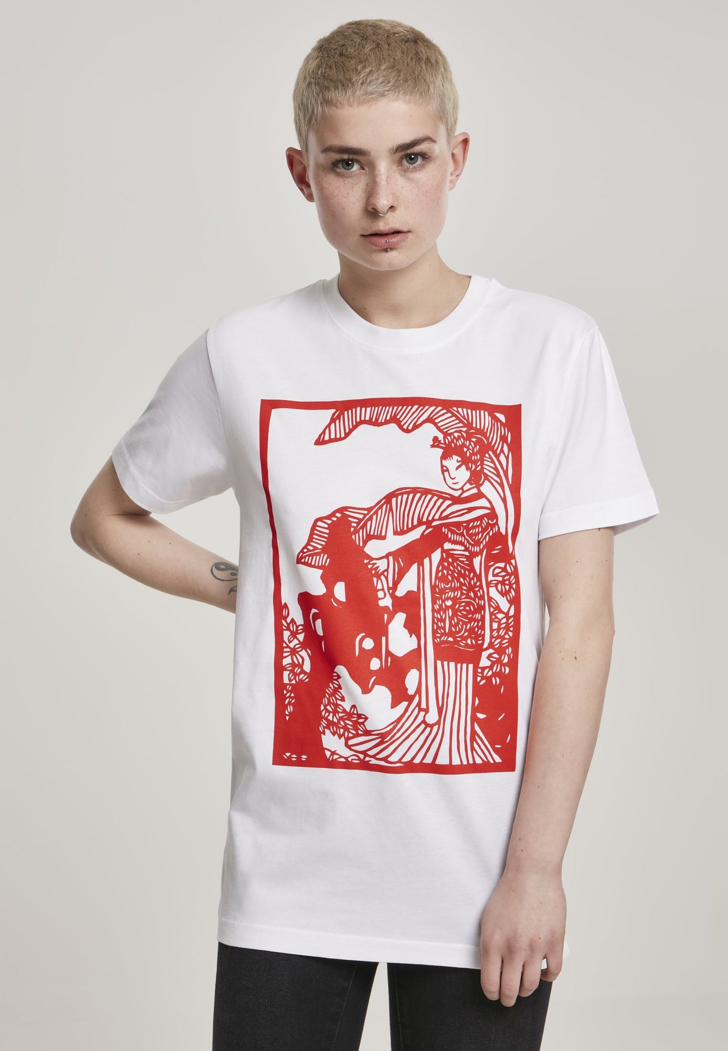 Mister Tee Damen Chinese Beauty T-Shirt-Street-& Sportswear Aurich - Shirts & Tops