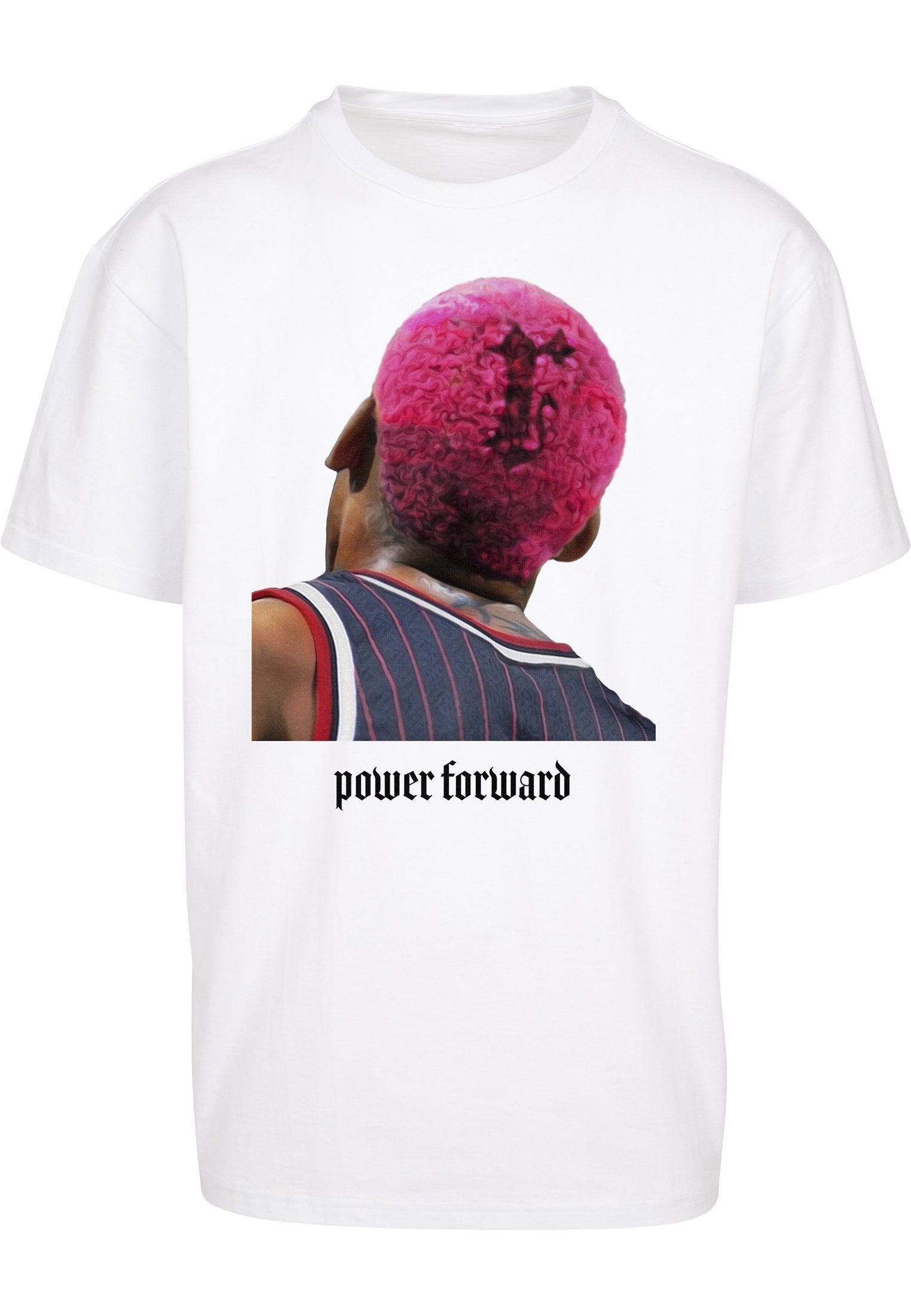 Power Forward Oversize T-Shirt Basketball Thema in Weiß-Street-& Sportswear Aurich - Shirts & Tops