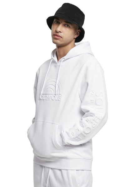 Southpole 3D Print Hoody in Weiß