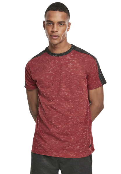 Southpole Shoulder Panel Tech T-Shirt in Rot