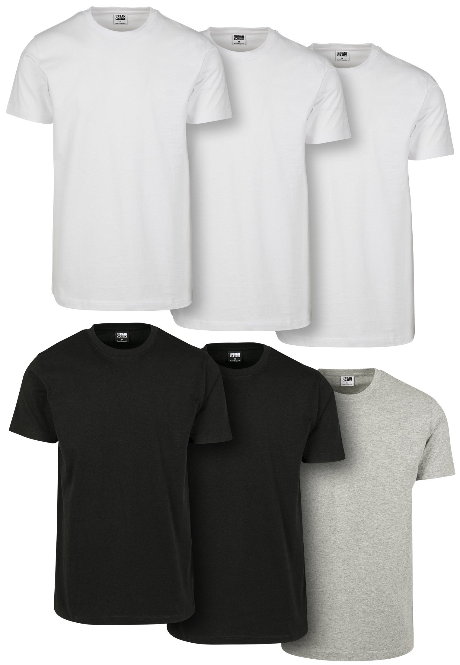 Urban Classics Basic T-Shirt 6-Pack-Street-& Sportswear Aurich - Shirts & Tops