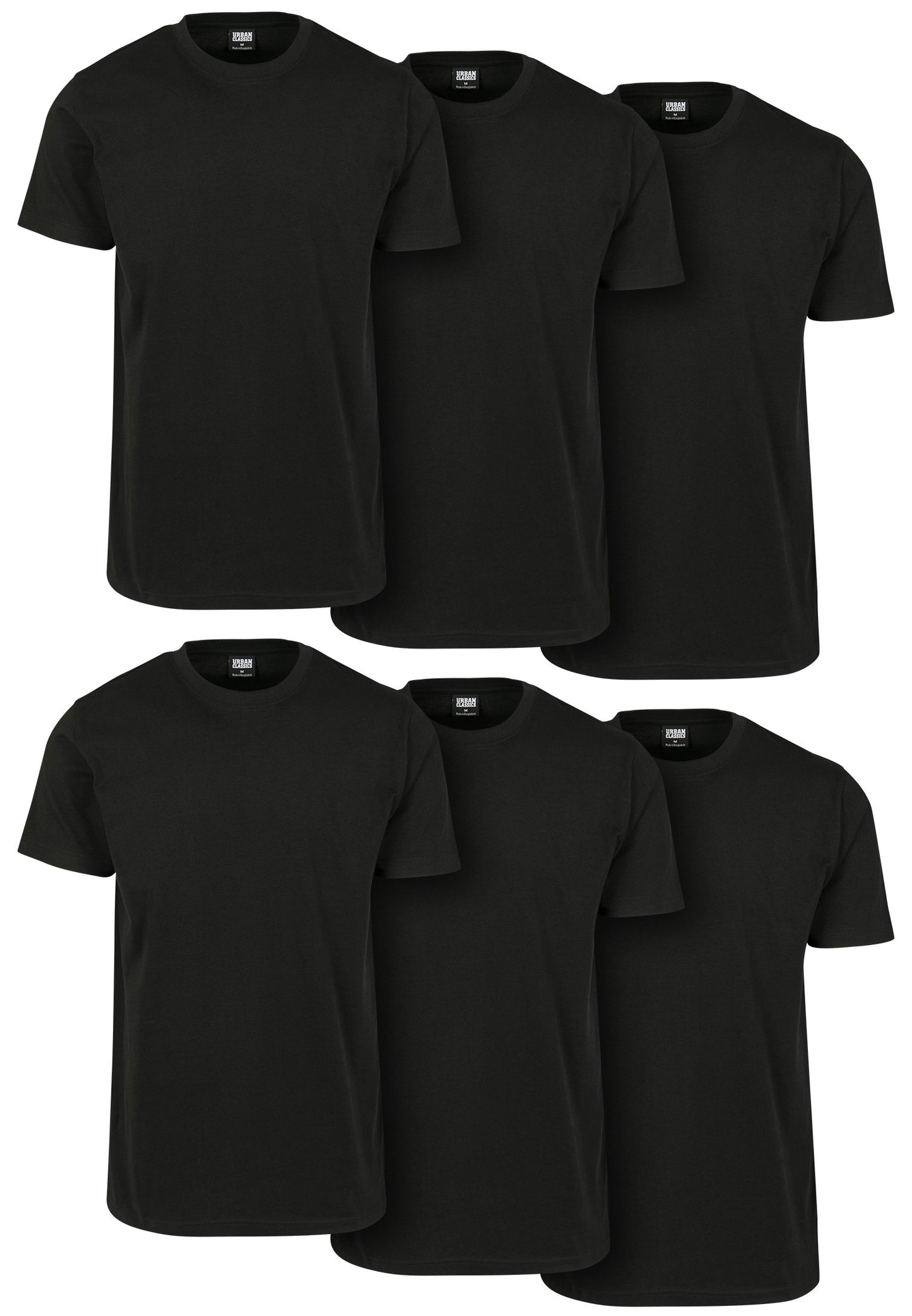 Urban Classics Basic T-Shirt 6-Pack-Street-& Sportswear Aurich - Shirts & Tops