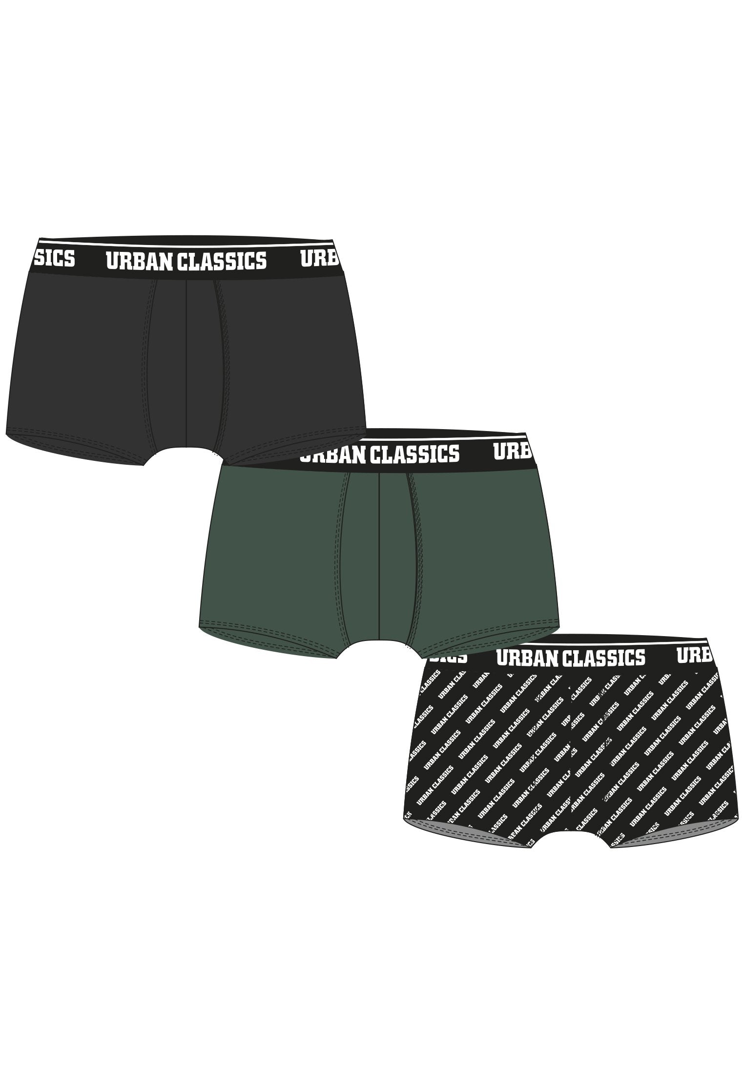 Urban Classics Boxer Shorts 3-Pack neue Farben-Street-& Sportswear Aurich - Accessoires