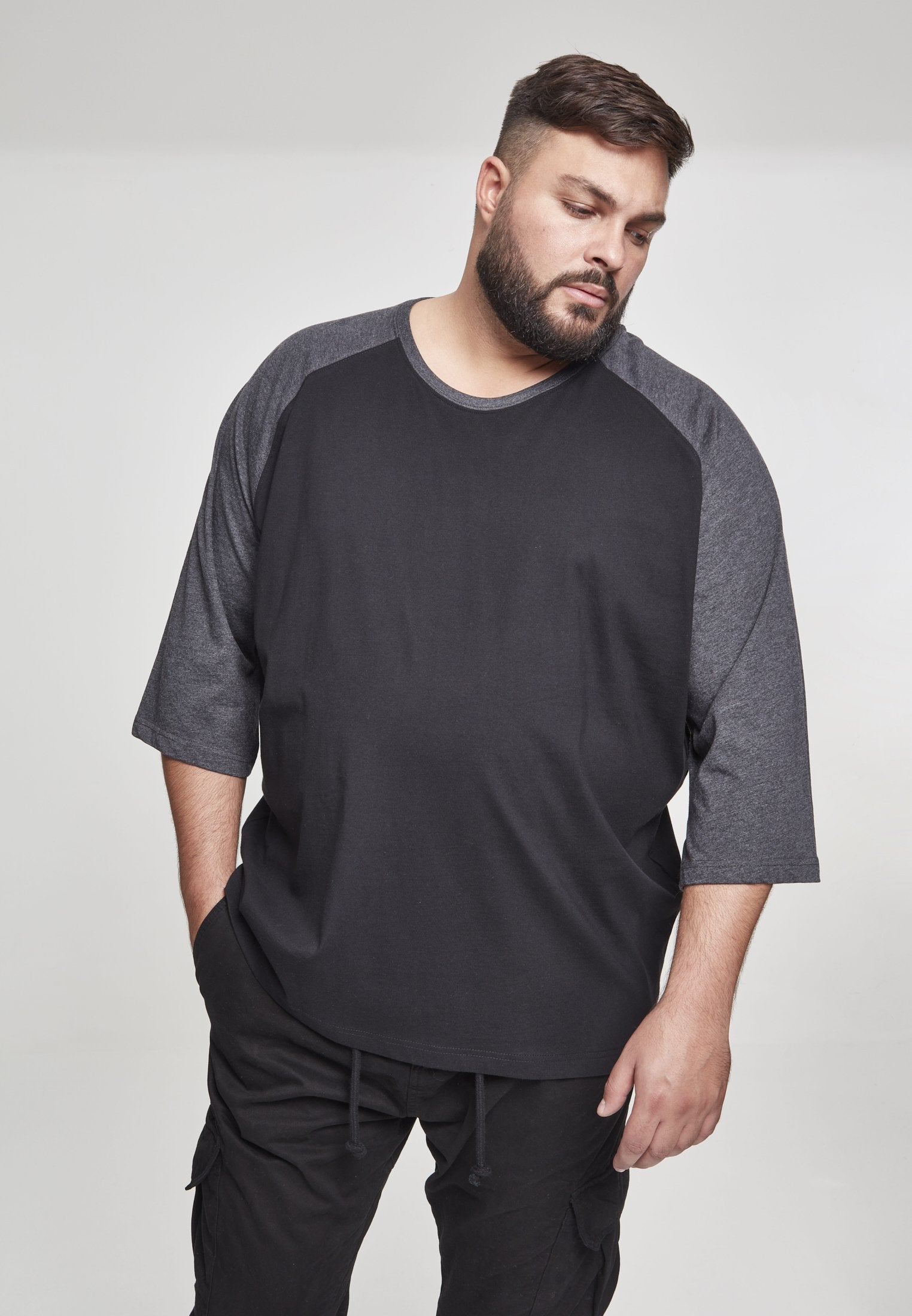 Urban Classics Contrast 3/4 Sleeve Raglan T-Shirt-Street-& Sportswear Aurich - Shirts & Tops