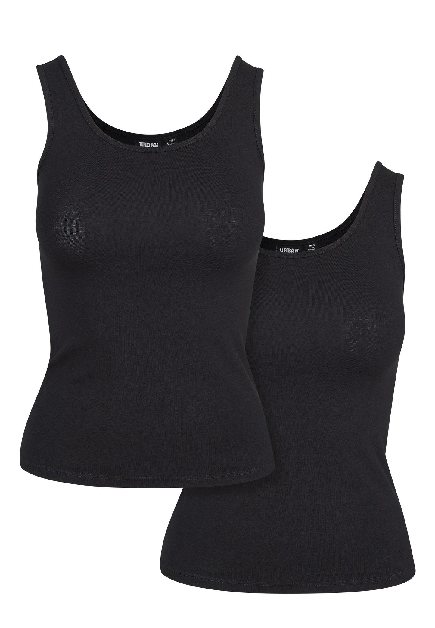 Urban Classics Damen 2-Pack Basic Stretch Top-Street-& Sportswear Aurich - Shirts & Tops