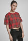 Urban Classics Damen AOP Tartan Short Oversized T-Shirt-Street-& Sportswear Aurich - Shirts & Tops