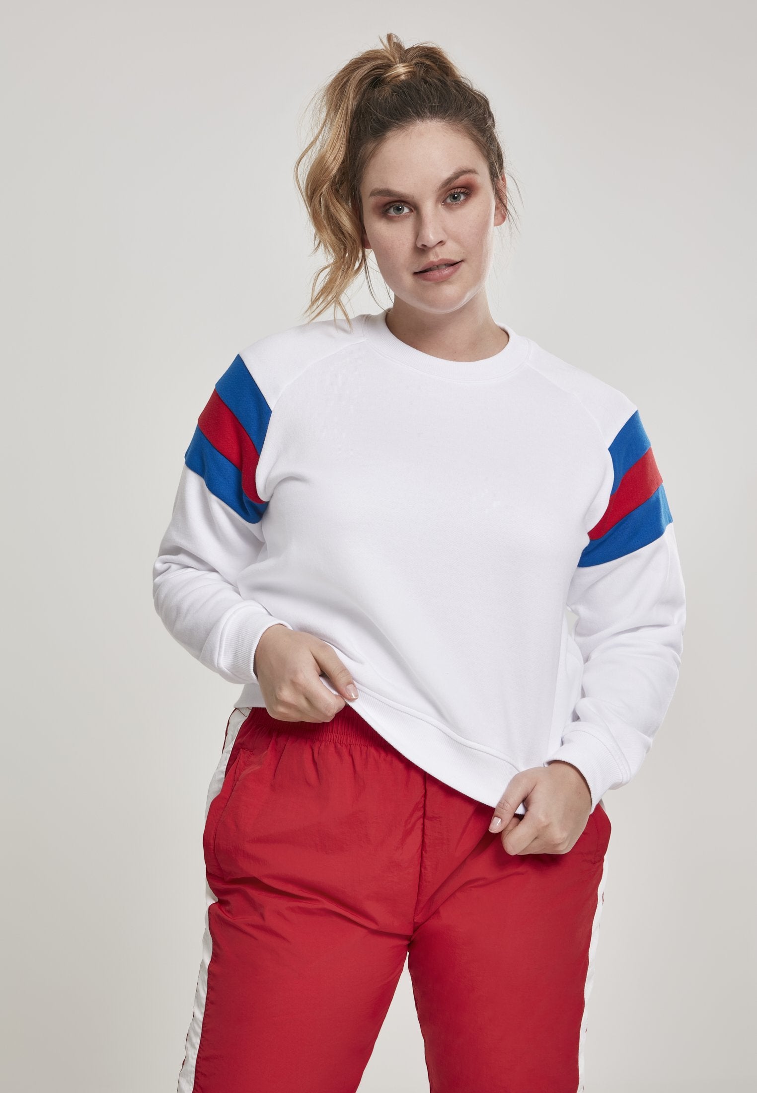 Urban Classics Damen Sleeve Stripe Crew-Street-& Sportswear Aurich - Shirts & Tops